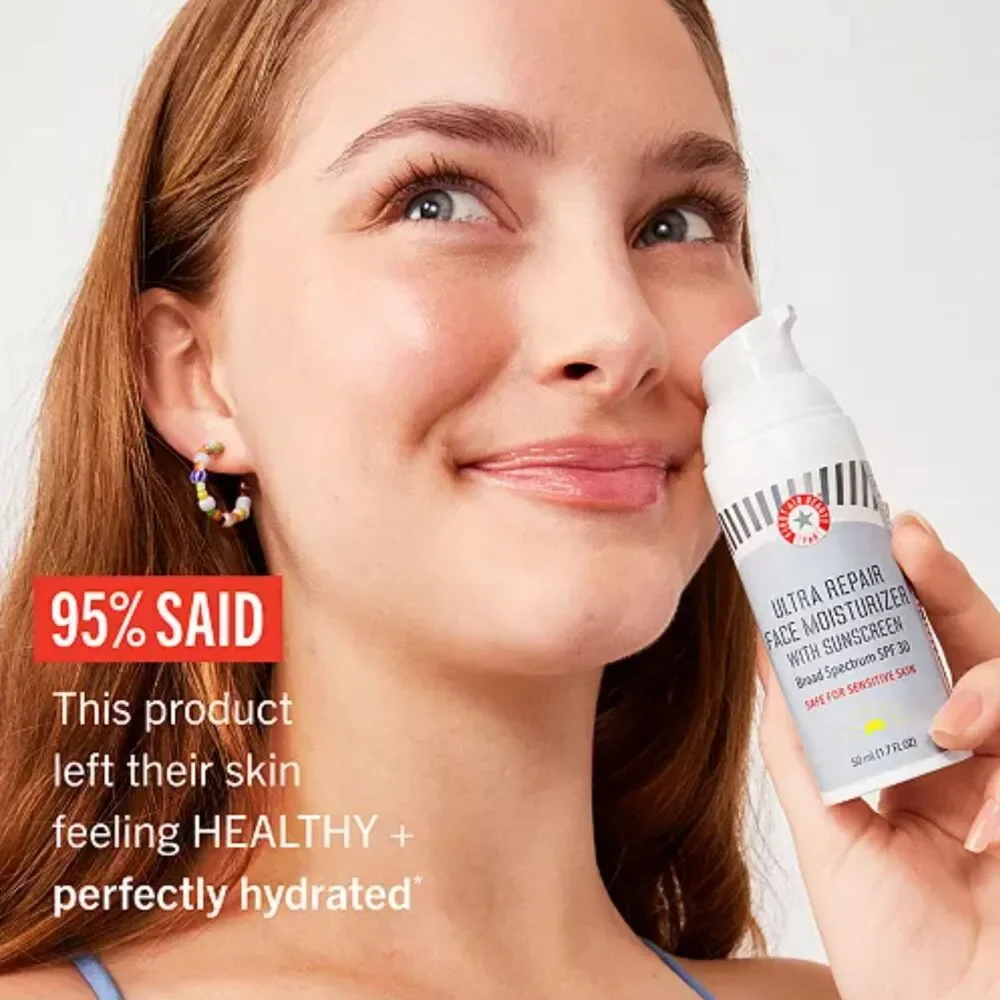 NIB First Aid Beauty Ultra Repair Face Moisturizer with Sunscreen SPF 30